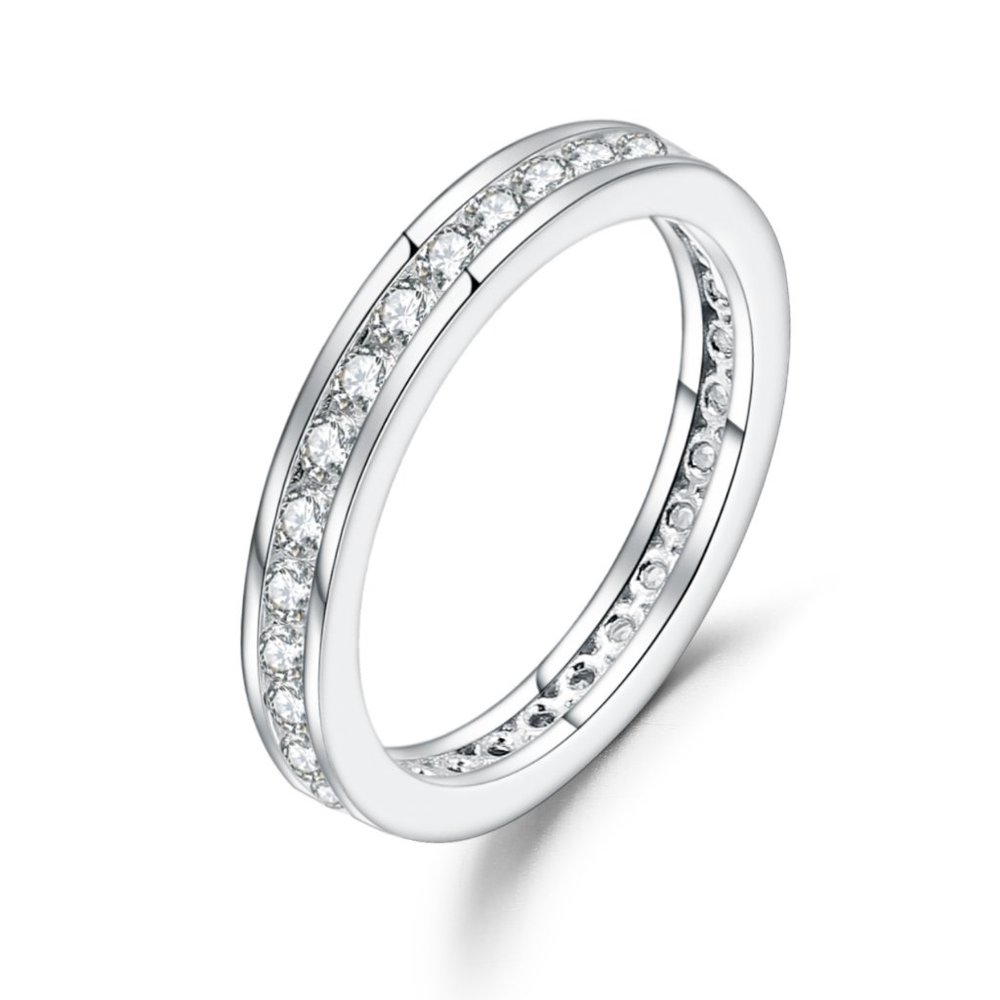 Moissanite Diamonds Eternity Ring